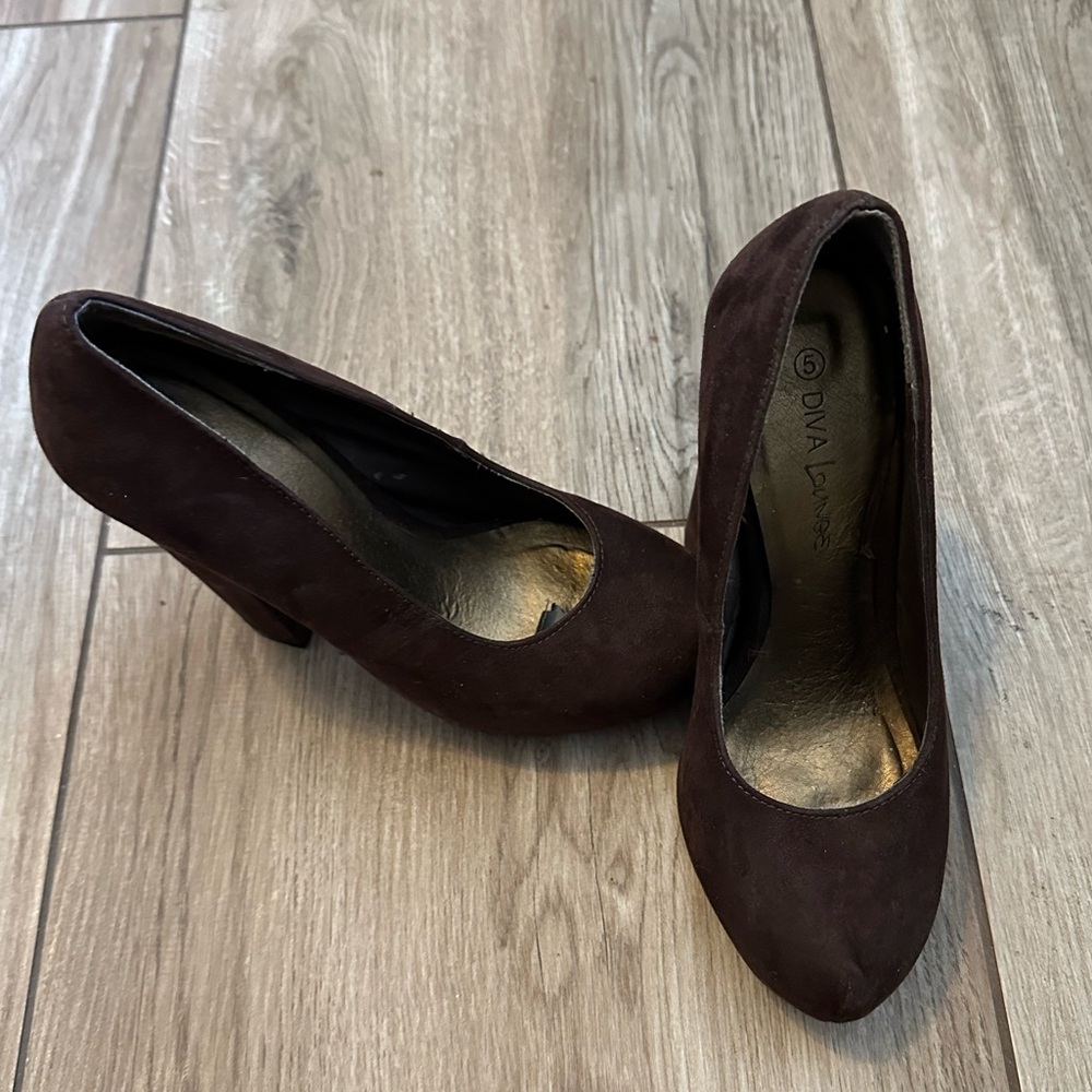 Elegant Dark Brown Heels by Unisa